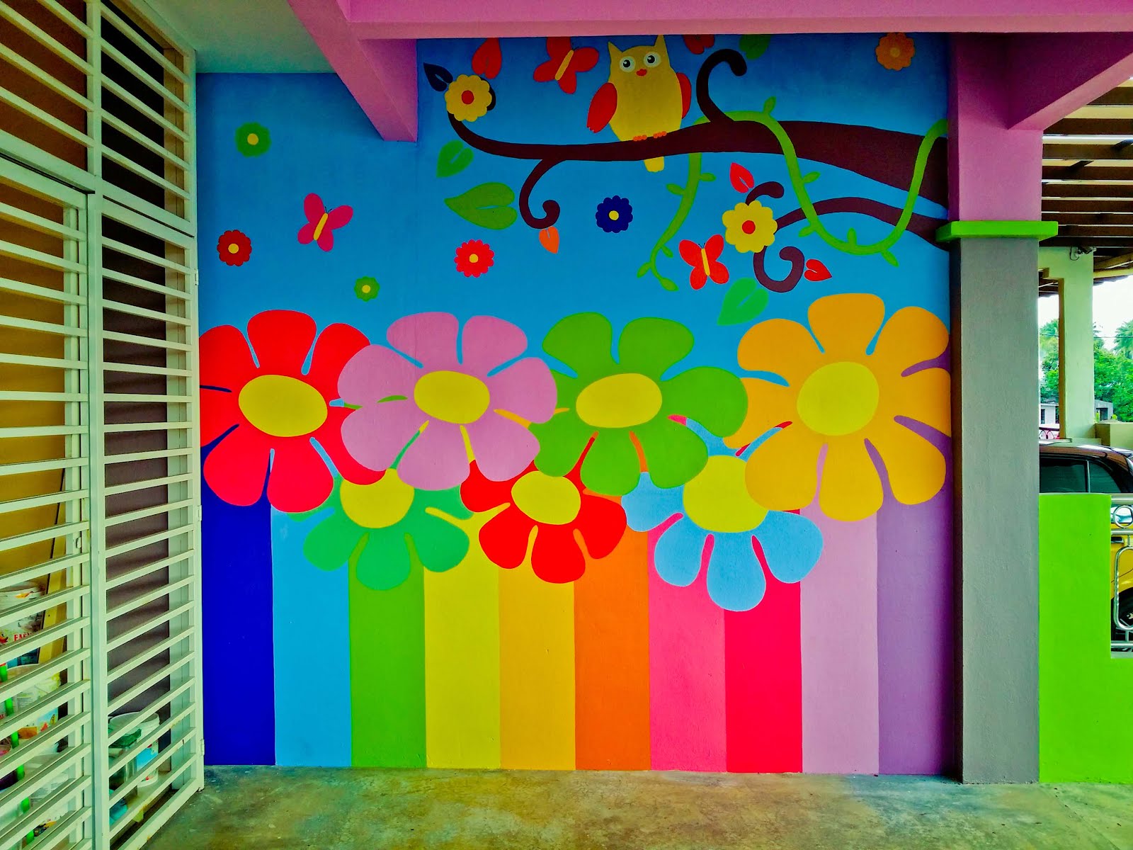 Lukisan Mural Di Dinding  Sekolah  Sabalukisan